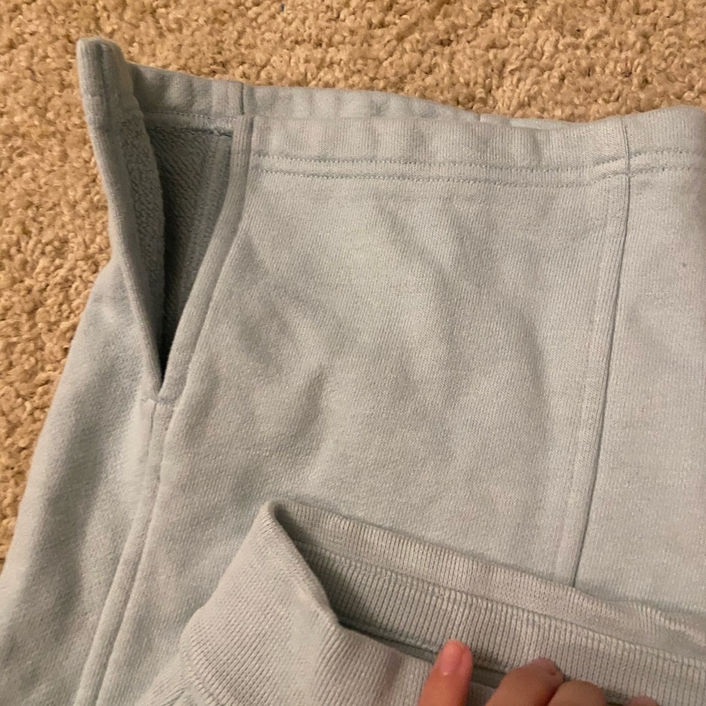 ALO Yoga Sky Blue Lounge Pants high waist free time straight leg - Picture 3 of 4